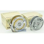 2x unused Shimano fly reels - Fine Shimano Ultegra Fly 56 alloy trout fly reel 3” anodized finish^