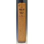 1957 England and West Indies signed cricket bat - England team include Peter May^ Trevor Bailey^