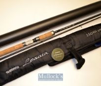 Fine Shimano Lesath SLE 330 HX carbon spinning rod – 12ft 2pc with fully fitted line guides^ 50-