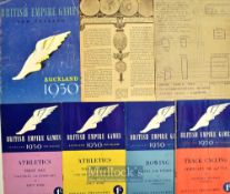 1950 Commonwealth Games collection of programmes and ephemera (7)– first Commonwealth games since