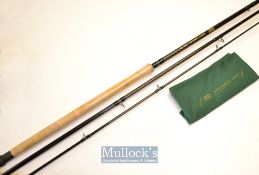 Fine unused Shakespeare Royalty Salmon Fly” Carbon Rod – 14ft 3pc line 10-11#-fitted with Fuji style