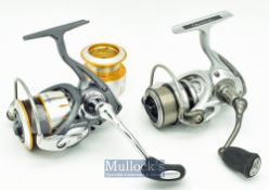 3x Good spinning reels - Daiwa Theory 2500 and Exceler 1500a spinning reels both with little signs
