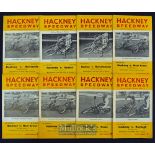 Collection of Hackney Speedway programmes from 1963 to 1974 (58) - to include 1963 x24 - 1st