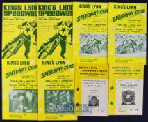 Collection of King’s Lynn and King’s Lynn 2 Speedway programmes from the 1960/70s (24) to incl