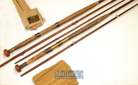 2x early Playfair Grant’s Patent Vibration Spliced Salmon Rods – 10ft 2pc spinning rod fitted with