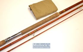 2x Interesting Match rods S Lee Redditch and A.E Rudge Redditch whole cane/glass fibre and glass