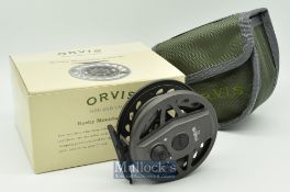 Orvis Rocky Mountain Turbine II fly reel 3 ½” with counter weight handle^ die-cast aluminium^