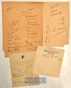 1938 US Tennis Championship – scarce collection of men and women players autographs which were