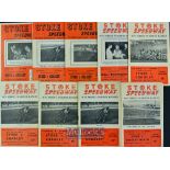 Interesting collection of Stoke and Chesterton Stoke Potters Speedway Programmes from 1961 to