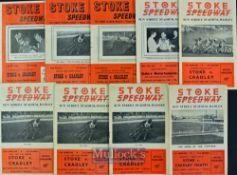 Interesting collection of Stoke and Chesterton Stoke Potters Speedway Programmes from 1961 to