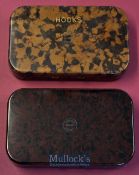 2x Large Hardy Neroda Fly Boxes and flies– one stamped HOOKS to both panels and devoid of any