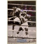 Tommy “The Hitman” Hearns World Boxing Champion signed boxing photograph – signed in felt tip pen