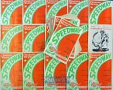 1975 Cradley Heath Speedway Programmes (32) – 30/32 near complete run of home programmes missing 9