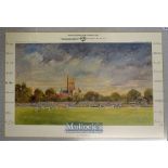1987 Worcestershire County Cricket Club signed print – winning the County Cricket League