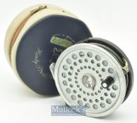 Hardy Bros England Marquis #10 alloy salmon fly reel and spare spool - 3 ¾” dia with spare spool^