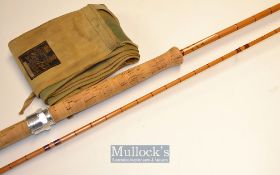 Good Hardy Bros “The Wye” Palakona Salmon fly rod ser. No. H10927 – 11ft 2pc with clear Agate