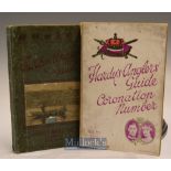 Hardy’s Angler’s Guide 1937 55th Ed green cover with cloth spine^ covers with central crease and rip