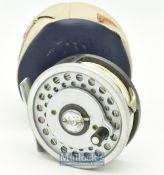 Hardy Bros England Marquis #6 multiplier alloy trout fly reel and spare spool - 3 ¼” dia with