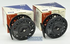 2x Fine Veteran Tica G model fly reels to include G208 #7/8 fly reel and G206 #5/6 fly reel – both