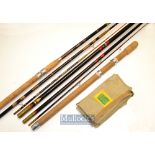 2x Interesting Match Fishing Rods - Good Accles & Pollock “Apollo Taperflash” patent tubular steel