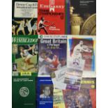 Collection of Wimbledon and other tennis tournament programmes^ ephemera and players signatures from