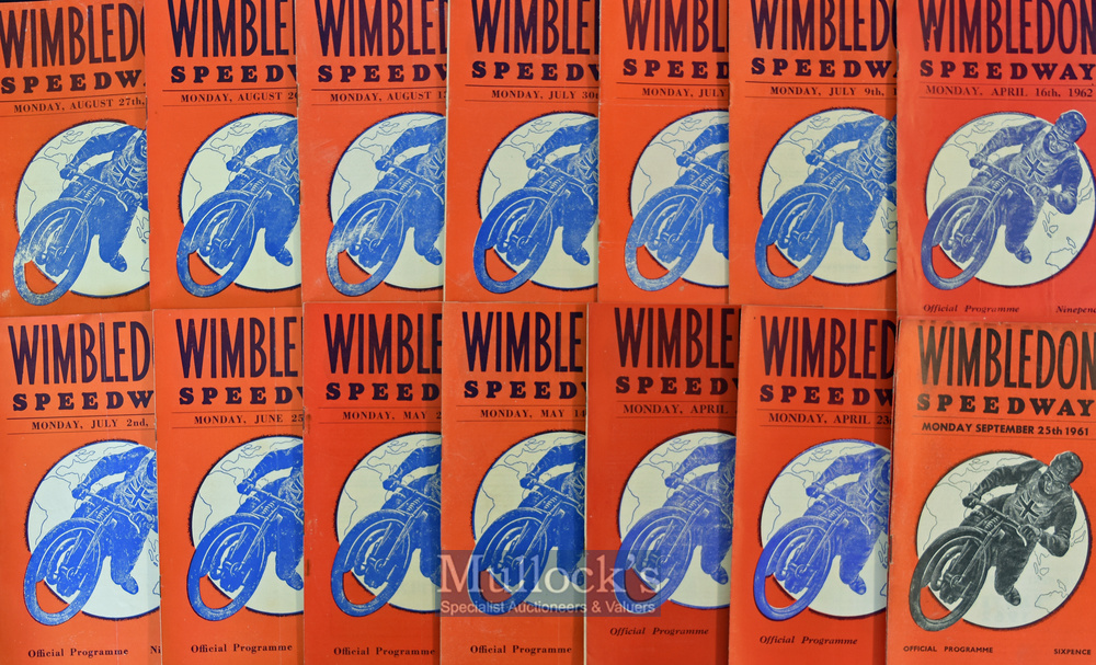 Collection of Wimbledon Speedway Programmes from 1959 to 1973 (70) – 4x ‘59 including The World - Image 2 of 4