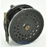 G. Little & Co / 63 Haymarket London SW1 3” alloy fly reel a Hardy’s Perfect Style^ in black^ smooth
