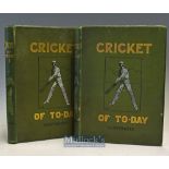 2x 1903 Cricket Books by Percy Cross Standing – titled ‘Cricket of To-Day and Yesterday