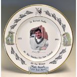 Sir Richard Hadlee 1973- 1990 New Zealand Commemorative Cricket Ltd Ed Plate – made by Grafton