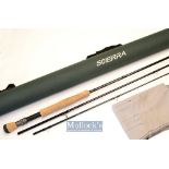 Good Daiwa Wilderness carbon sea trout fly rod model number WN 11373-11ft 3in 3pc line 7#-Fuji lined