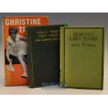 Interesting collection of early tennis biographies and instruction books by leading lady tennis