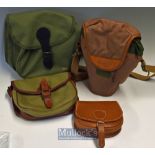 Selection of 4x various sporting shoulder bag/pouches to include Billingham binocular shoulder bag