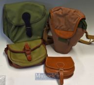 Selection of 4x various sporting shoulder bag/pouches to include Billingham binocular shoulder bag