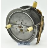 Ogden Smith’s London by Dingley ‘The Nova’ 4 1/2” alloy casting reel with quarter rim cut out^