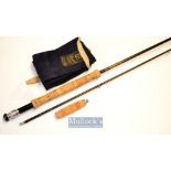 Fine Hardy “Hardy Graphite” sea trout fly rod c/w butt extension -9ft 3in 2pc line 7/8# - clean