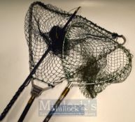 Fishing Landing Nets & Tailer including a Hardy Atlas^ pole measures 89cm approx.^ with threaded