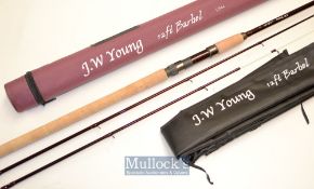 Fine J.W Young Barbel 10544 carbon rod -12ft 2pc with 2x tips incl quiver tip ( a couple of minor