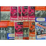 Collection of Belle Vue Manchester Speedway programmes from the early 1960s (22) to include