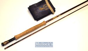 Good House of Hardy “The Hardy Graphite De-Luxe” trout fly rod – 10ft 2pc line 9/10# - fuji style