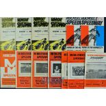 Collection of Middlesbrough^ Newport and Rochdale Speedway Programmes from the 1960s and early