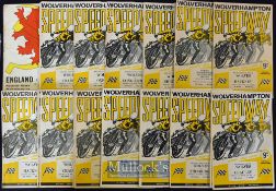 1966 Wolverhampton Speedway programmes (36) – to incl 22/33 missing only 9x meetings incl 3^ 11^ 20^
