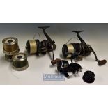 Selection of spinning reels and spare spools (3) - 2x TF Gear F8 Extreme Distance spinning reels