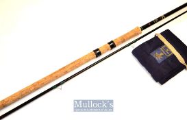 Fine House of Hardy “Richard Walker Avon” Fibalite course rod- 10ft 2pc with amber Agate lined