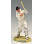Geoffrey Boycott O.B.E Royal Doulton Cricket Batting Figure c1996 - fine ceramic figure ser. no
