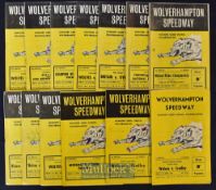 1963 Wolverhampton Speedway programmes (15) - to incl Grand Opening Meeting v Cradley Heath^ Midland