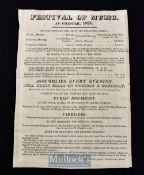 1821 Festival of Music at Chester which advertise 6 concerts in the Cathedral mostly of Handel’s