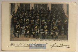 India – c1900 Original postcard body guards of the nizam of Hyderabad. Souvenir of East Indies.