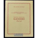 India - 1969 The Gandhi Centenary booklet published for the UK committee for the Gandhi Centenary