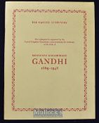 India - 1969 The Gandhi Centenary booklet published for the UK committee for the Gandhi Centenary