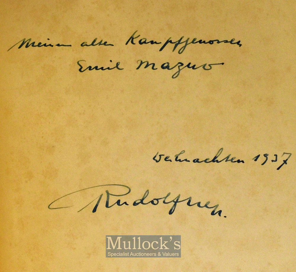 Germany - Rudolf Hess Reden Signed 1938 Book – first edition, with hand written inscription to - Image 2 of 3